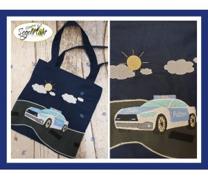 Stickdatei - Polizeiauto Fransenappli